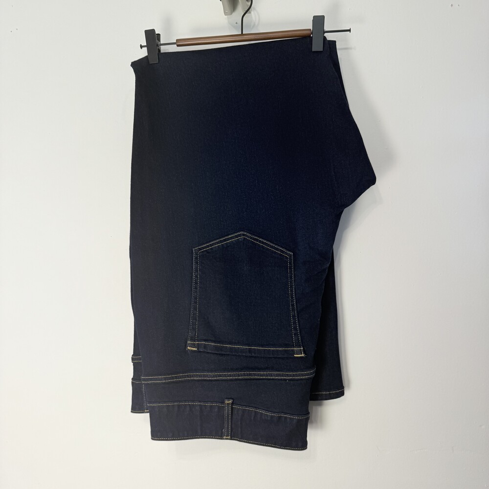 NWT Lane Bryant Womens Dark Blue Double Button Five Pocket Straight Leg Jeans 26 - Picture 5 of 13